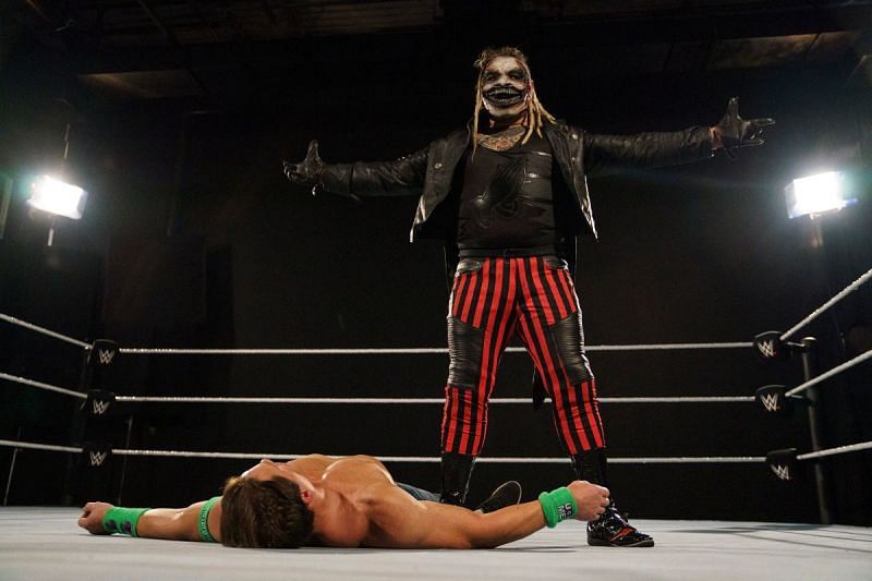 "The Fiend" Bray Wyatt stands tall over John Cena